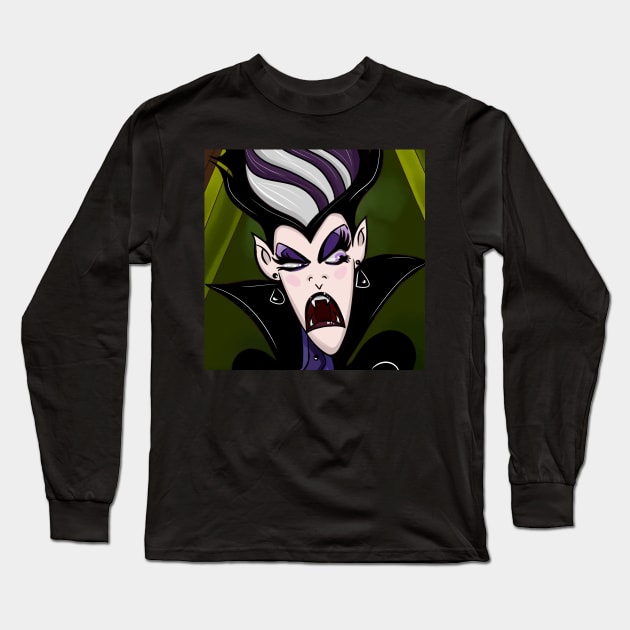 Aunt Lydia Dracula Long Sleeve T-Shirt by OCDVampire